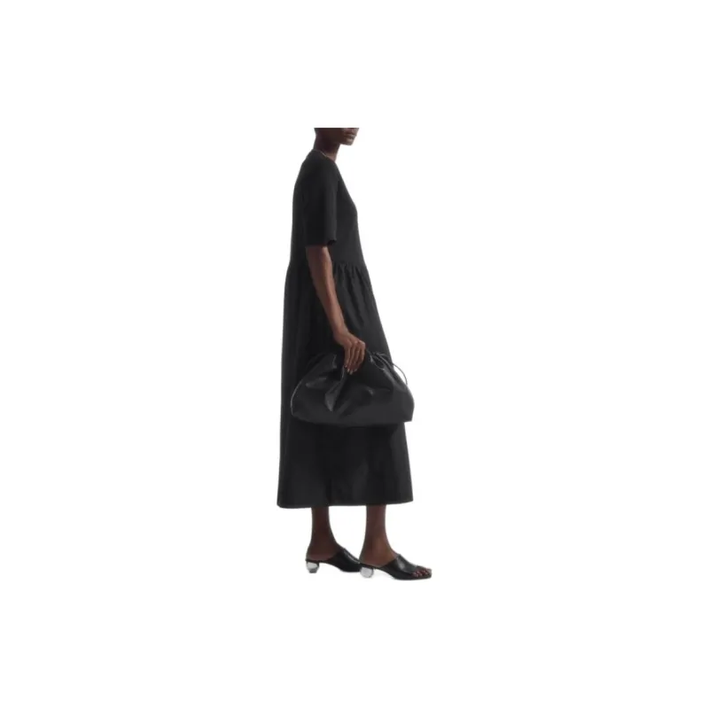 COS Short Sleeved Dresses Women's Black-3