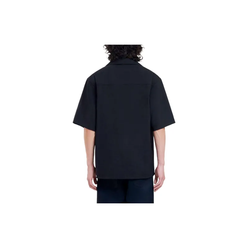 MARNI Tropical Wool Shirt 'Black'-2