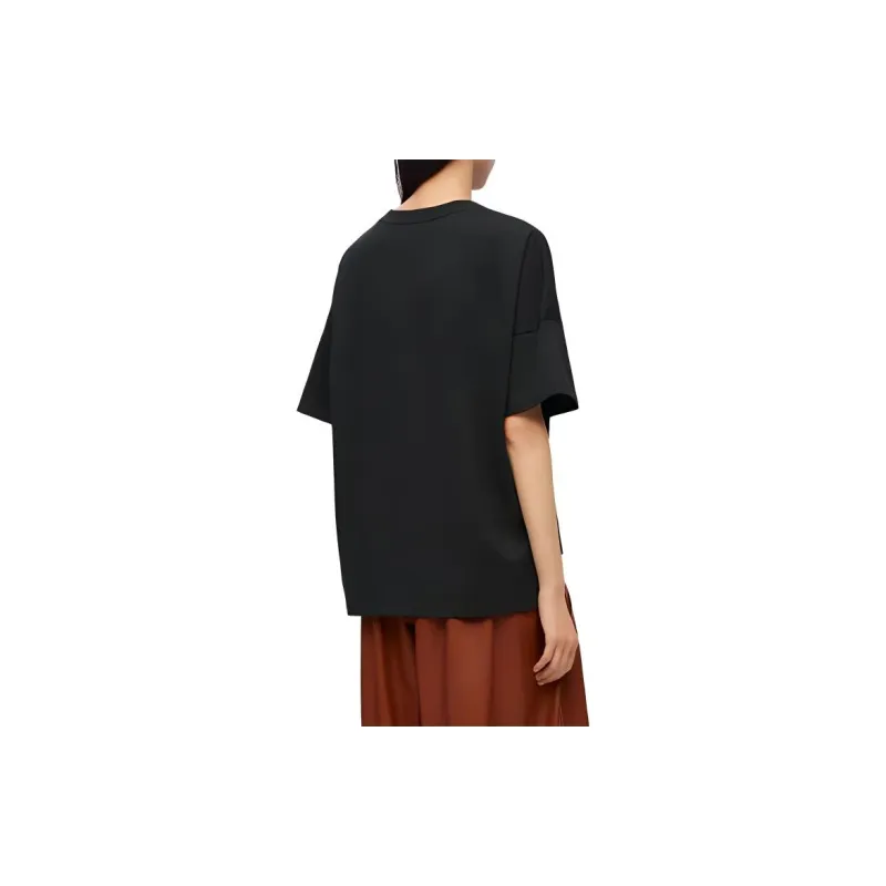 LOEWE Monogram Embroidered Crewneck T Shirt-2