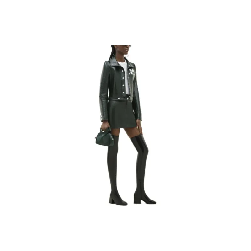 Courrèges Reedition Vinyl Jacket 'Green'-3