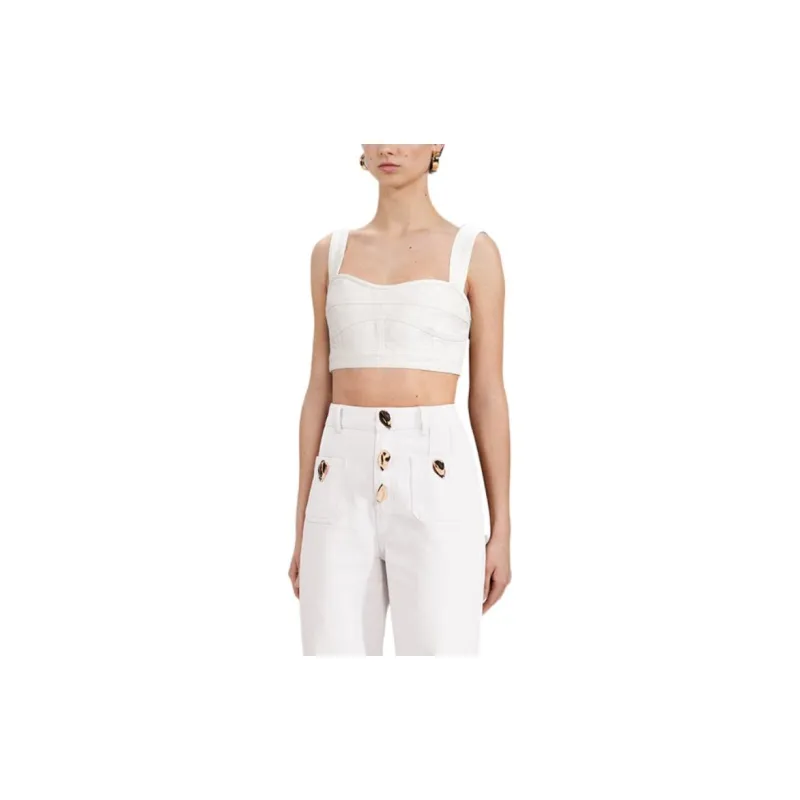 Self portrait Camisoles Women's White-2