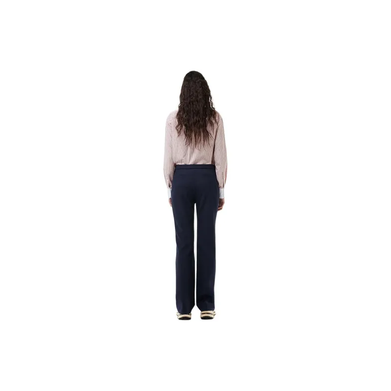 LACOSTE Casual Pants Women's Navy Blue-1