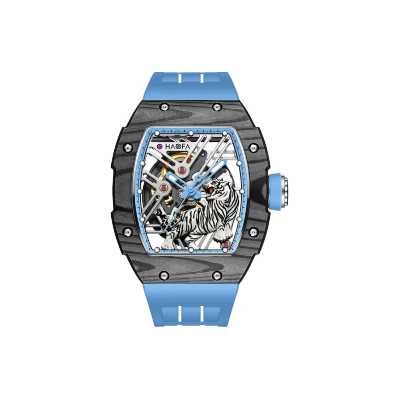 HaofaTourbillon 1973 Automatic Mechanical Movement Watch Men's Watches Cut-Out Dial-3