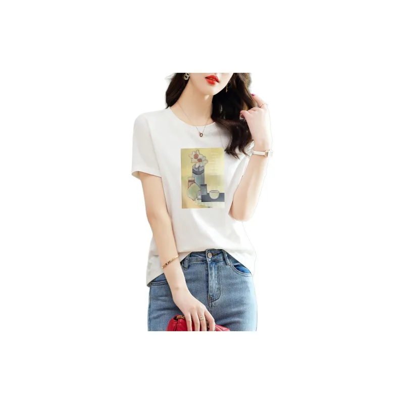 XWI T Shirt Women's Natural White-1