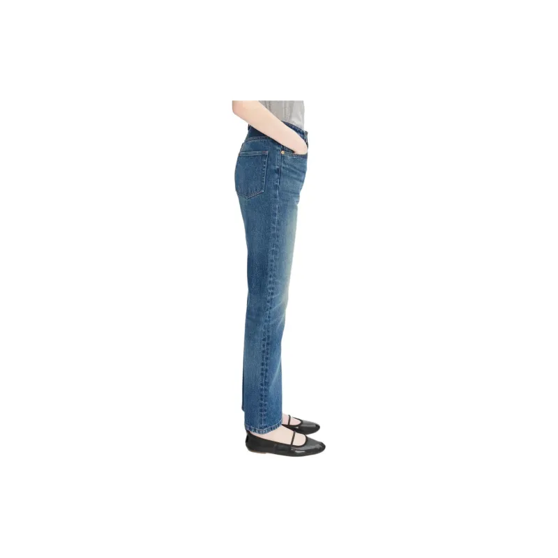 A.P.C Washed Straight Leg Jeans-1