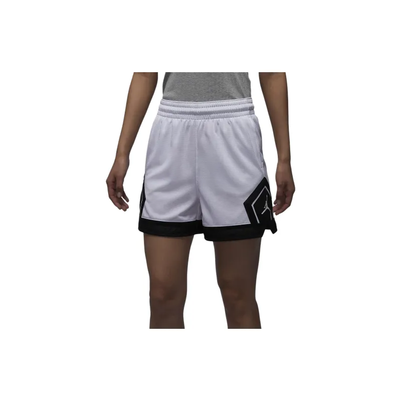 Jordan Sport Diamond Casual Shorts Women's White/Black-4