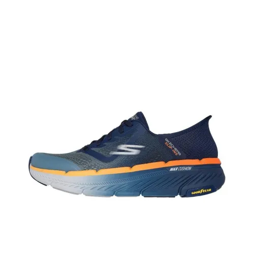 Skechers Max Cushioning Premier 2.0 Slip Resistant Low Top Running Shoes Men's Blue