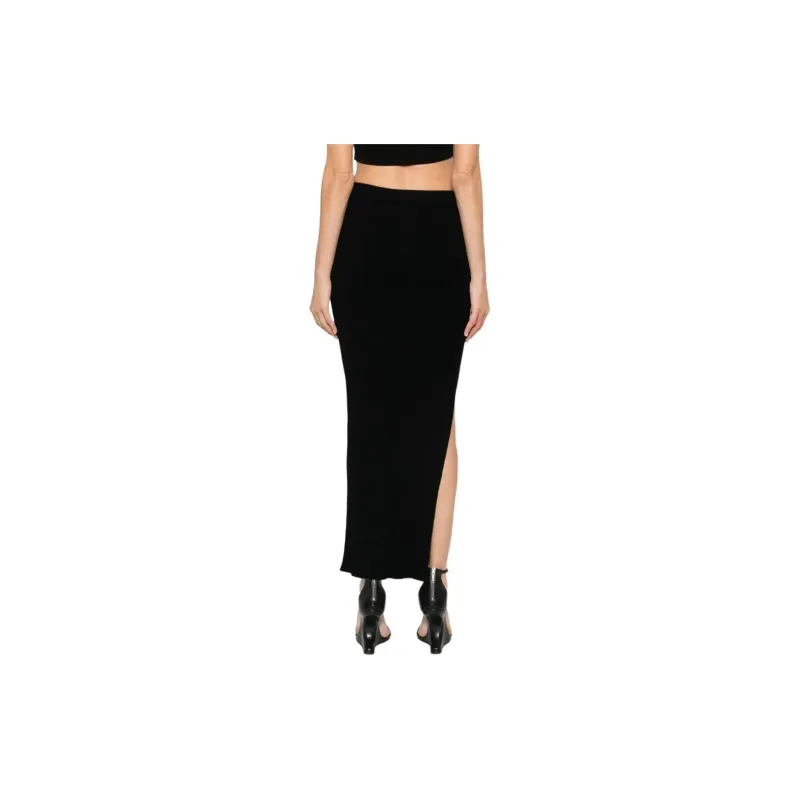 RICK OWENS Ziggy Side Slit Skirt-1