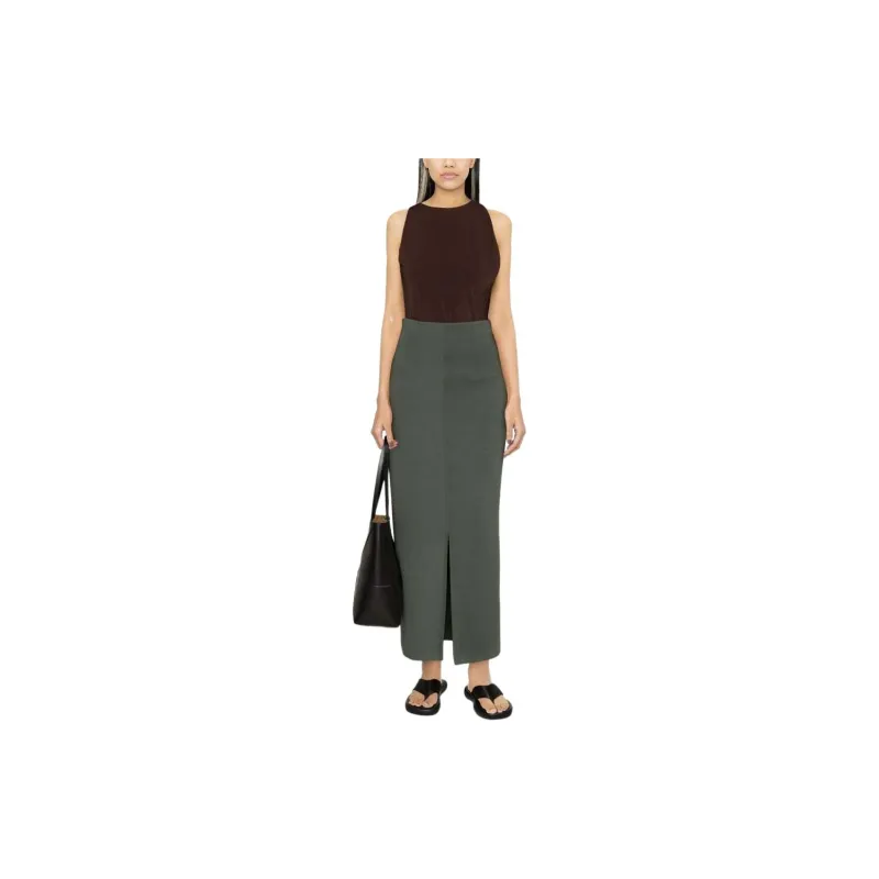MaxMara Casual Long Skirt Women's Green-1