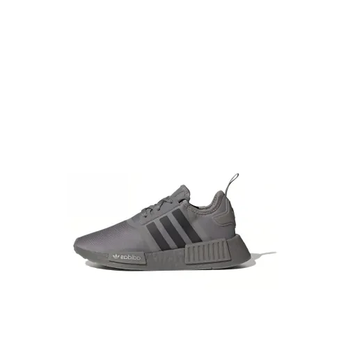 Adidas NMD R1 Grey Core Black Silver Metallic GS