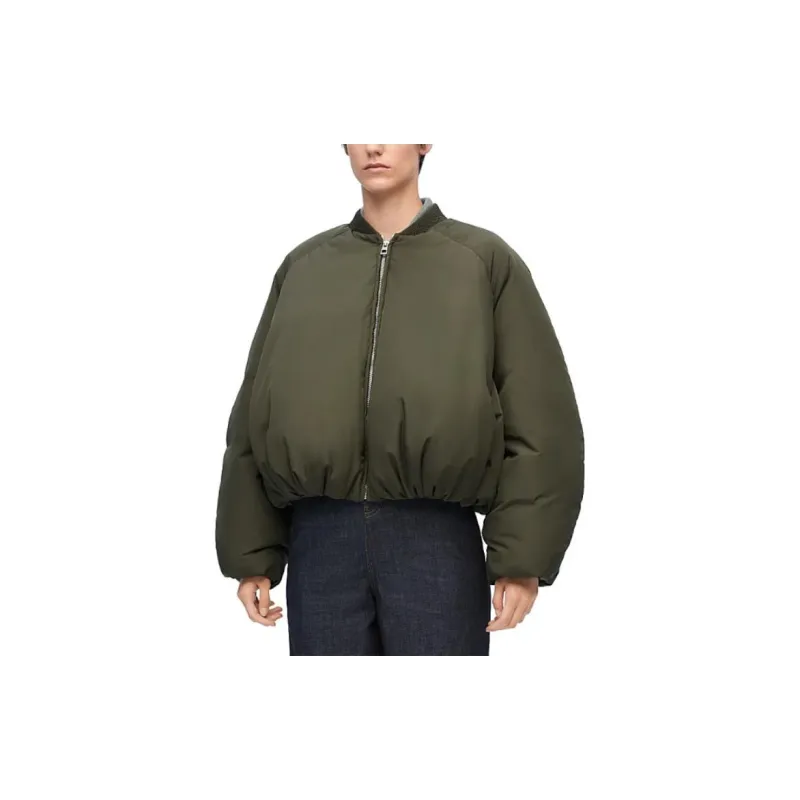 LOEWE Padded Bomber Jacket 'Loden Green'-3