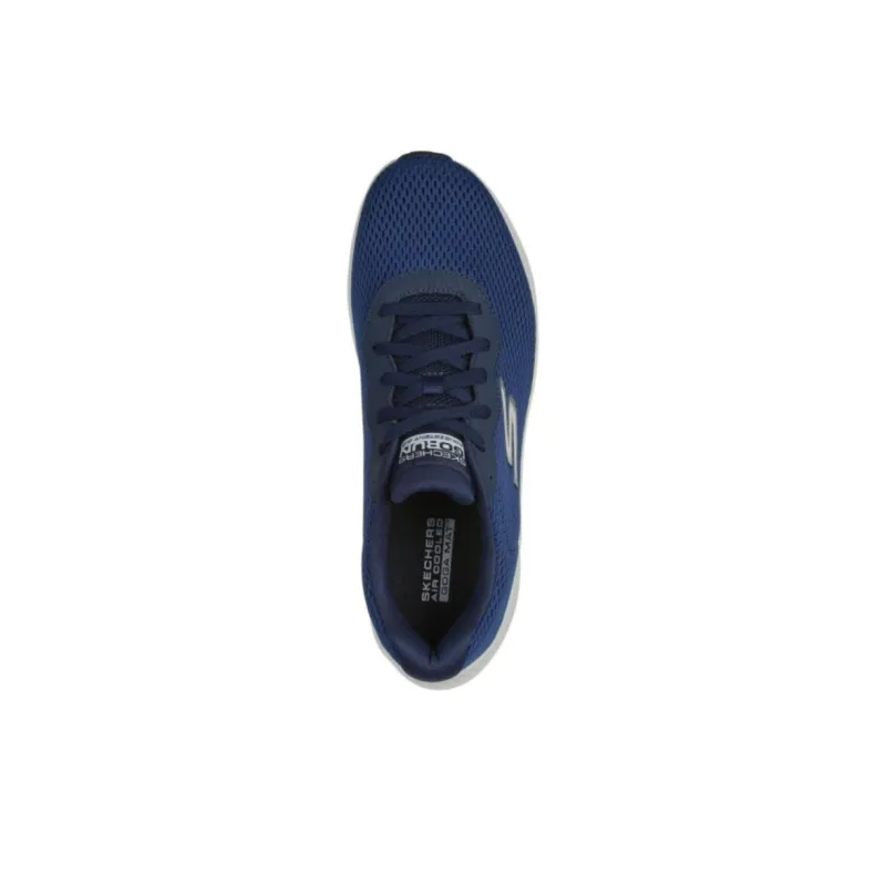 Skechers MEN'S GO Anti Slip Wear Resistant Low Top Running Shoes Men's Marine Blue-2
