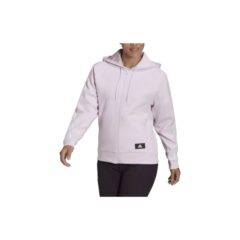 Adidas W FI 3S FZ REG Sweatshirt Women's Pink-2