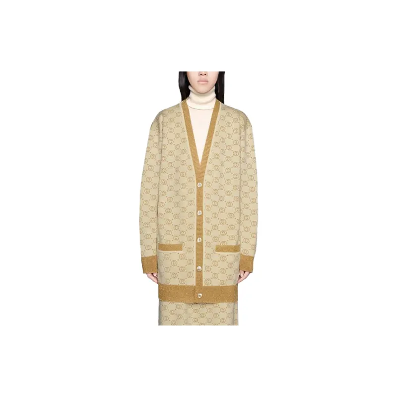 GUCCI Gg Pattern Buttoned Cardigan-1
