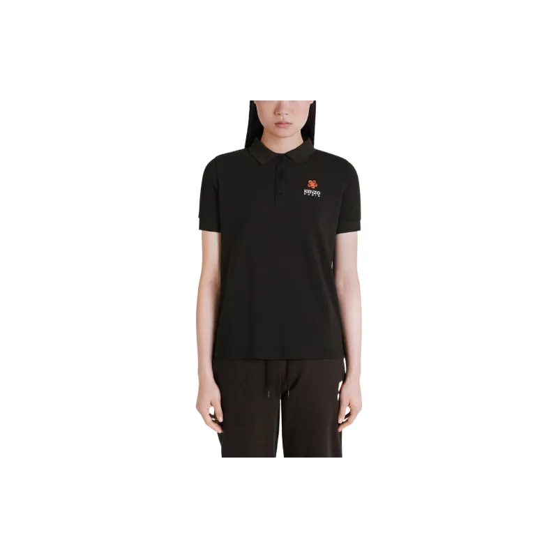 KENZO Logo Embroidery Polo Shirt-4
