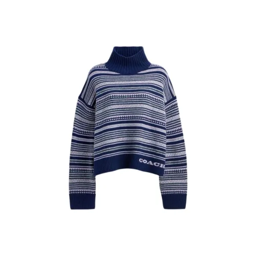 COACH Sweaters Women's Blue