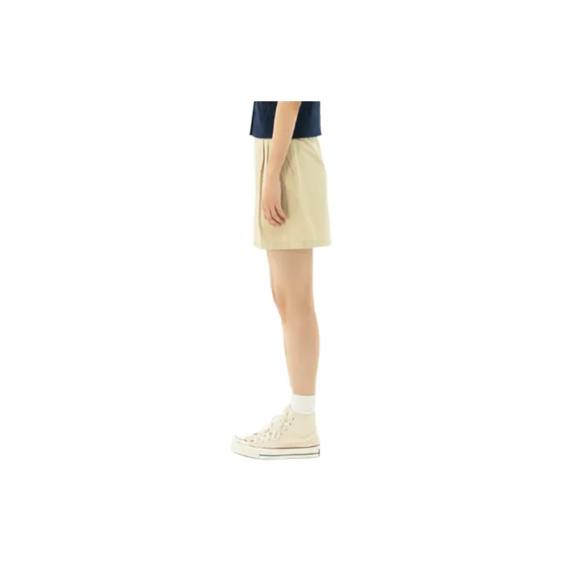 Lee Casual Short Skirts Women's Beige-4