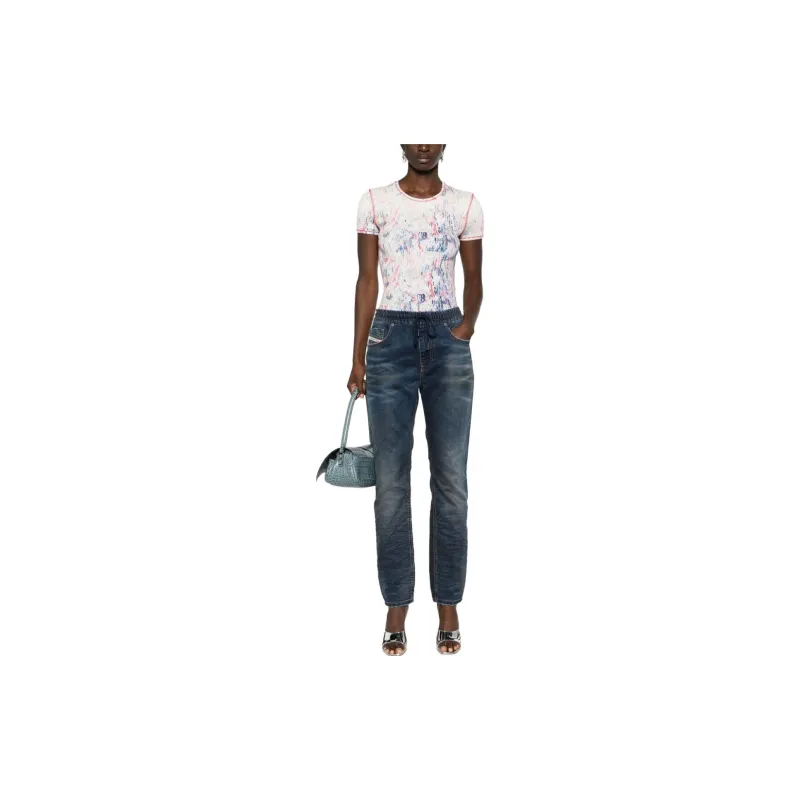 DIESEL 2031 D-Krailey Tapered Leg Drawstring Jeans-1