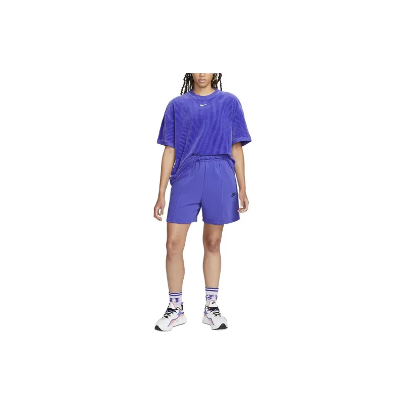 Nike Drop Shoulder Sleeve T Shirt Women's Blue-4