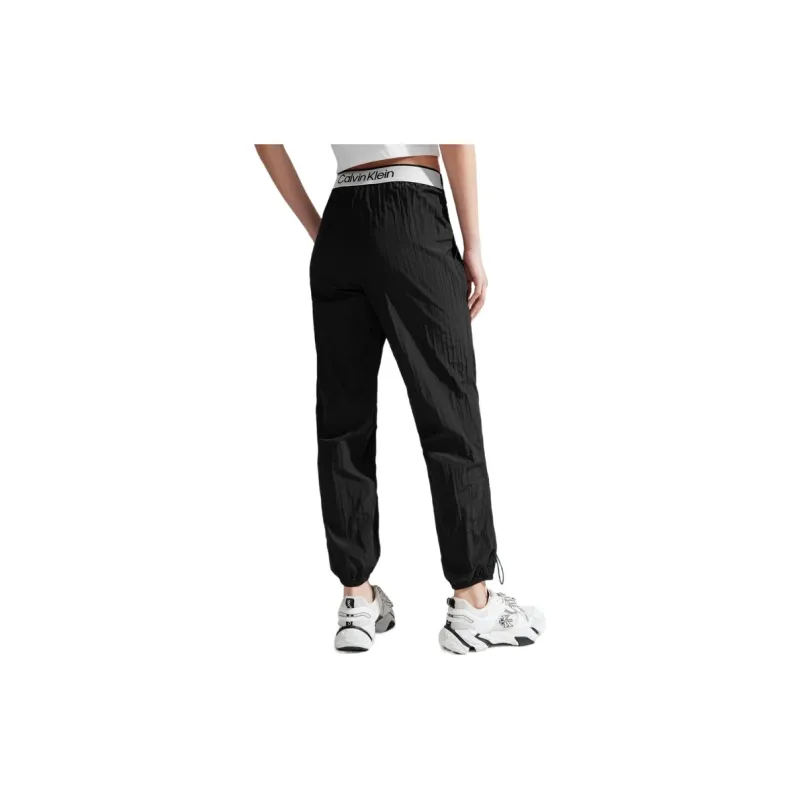 CALVIN KLEIN Knitted Sports Pants Women's Space Black-3
