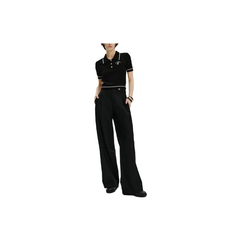KARL LAGERFELD SS24 Polo Shirt Women's Black-3