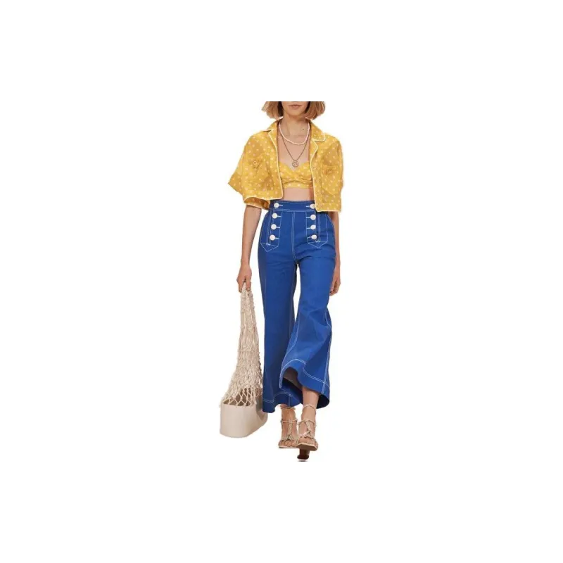 Zimmermann Crop Tops Women's Yellow-1