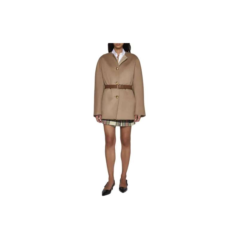 PRADA Jackets Women's Beige Yellow-1