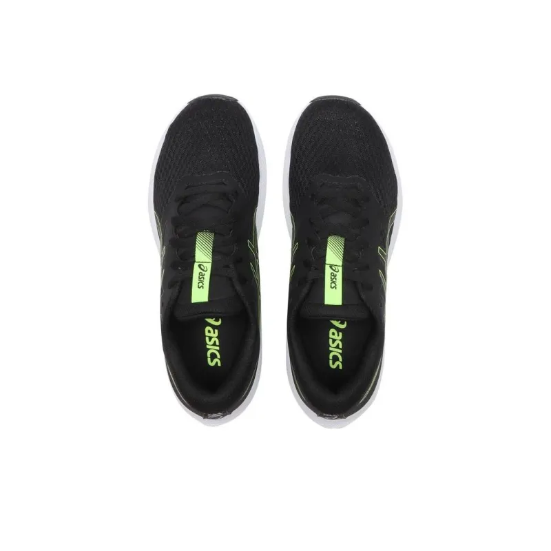 Asics Cushioning Low Top Kids' Training Shoes Black Green Teenagers-3