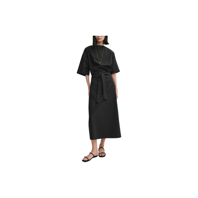 TOTEME Virola Poplin Midi Skirt-1