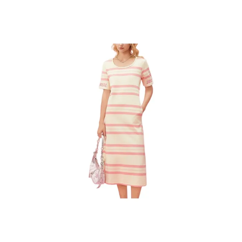 JUZI Short-Sleeved Dresses Women's Stripes-2