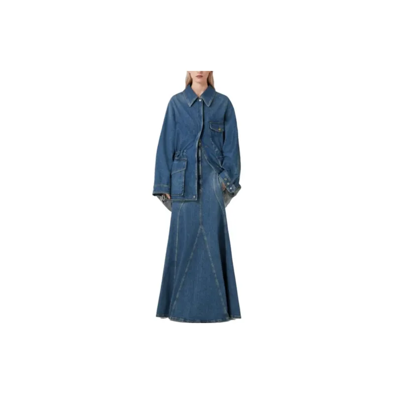 Burberry SS23 Denim Jacket Women's Dark Slate Blue-1