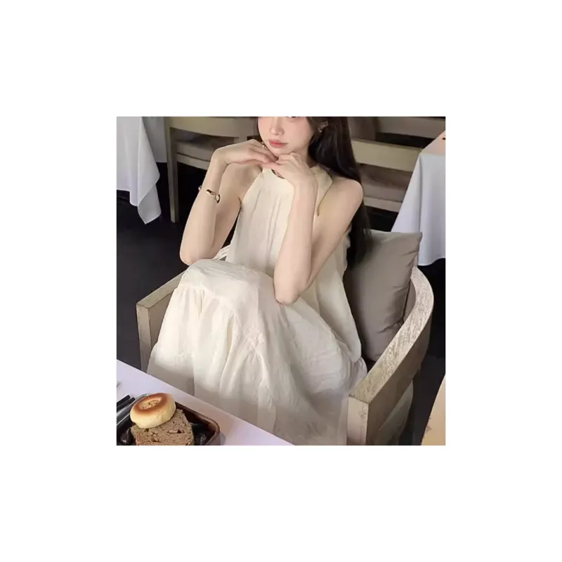 JOSR Sleeveless Dress Women's White-3