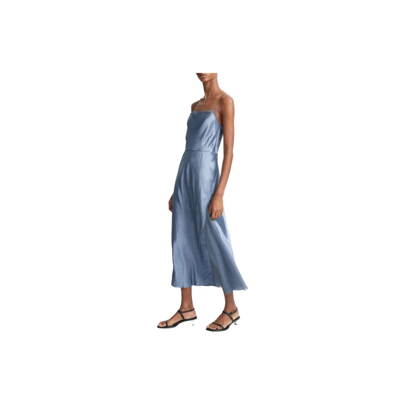 VINCE Sheer Panelled Slip Dress-3
