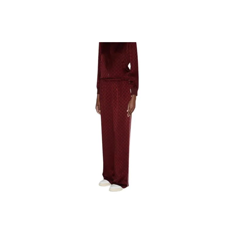 GUCCI Jacquard Track Pants 'Red'-3