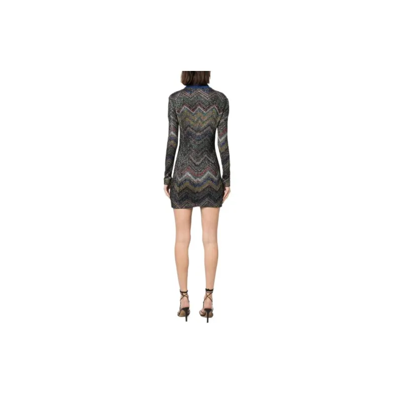MISSONI Long Sleeved Dresses Women's Black-2