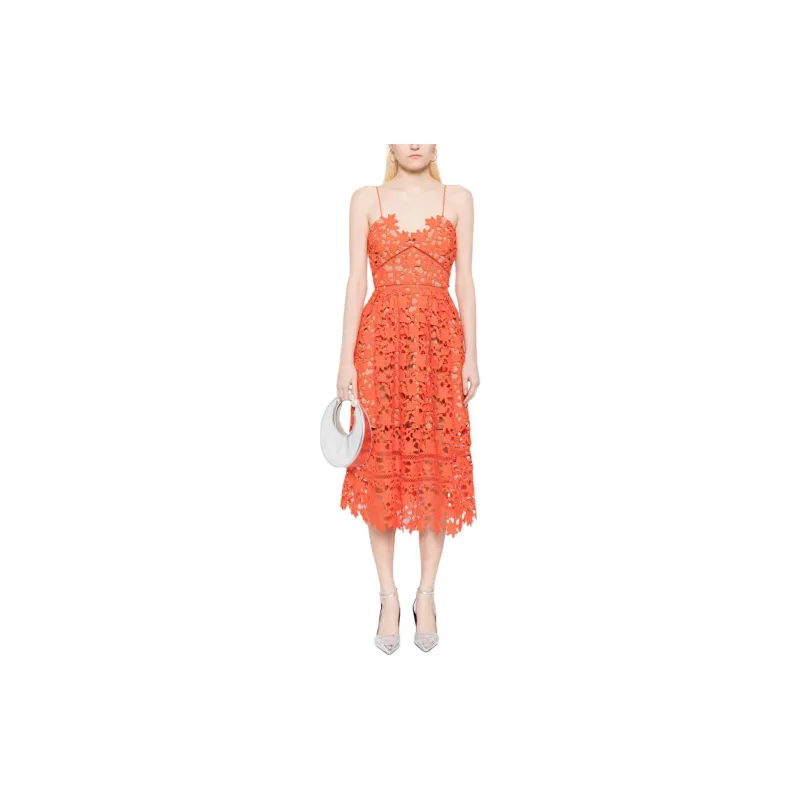 Self portrait Azaelea Laced Midi Dress-2