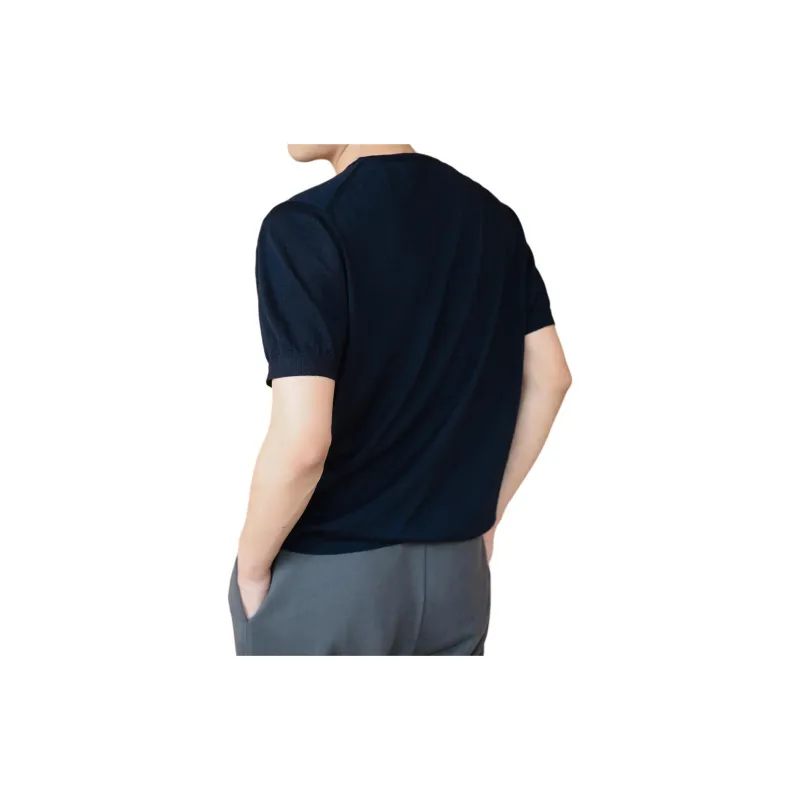 Hacikis Knitwear Men's Navy Blue-1