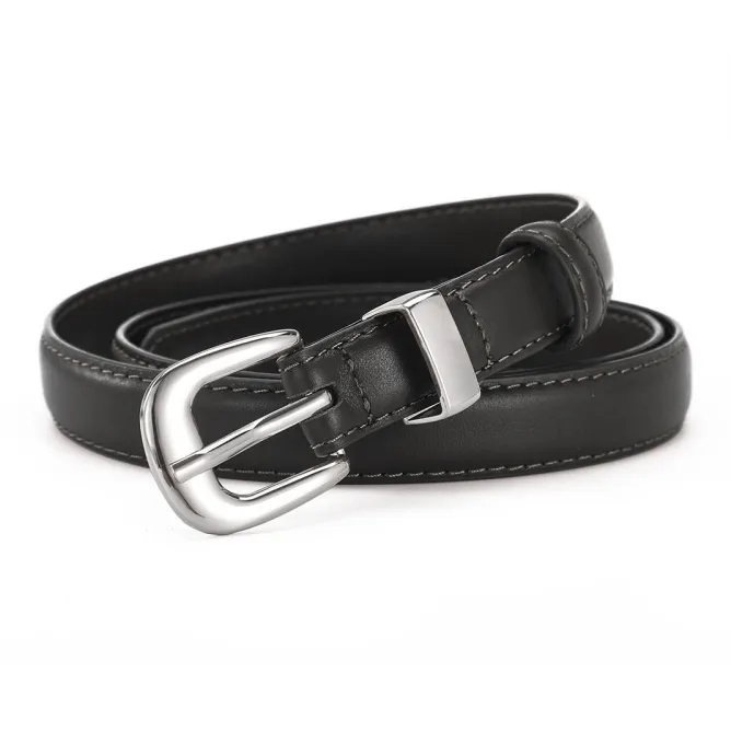 AOKANG Young People's Cow Leather Belts Women's Multicolor Width 1.9cm-0