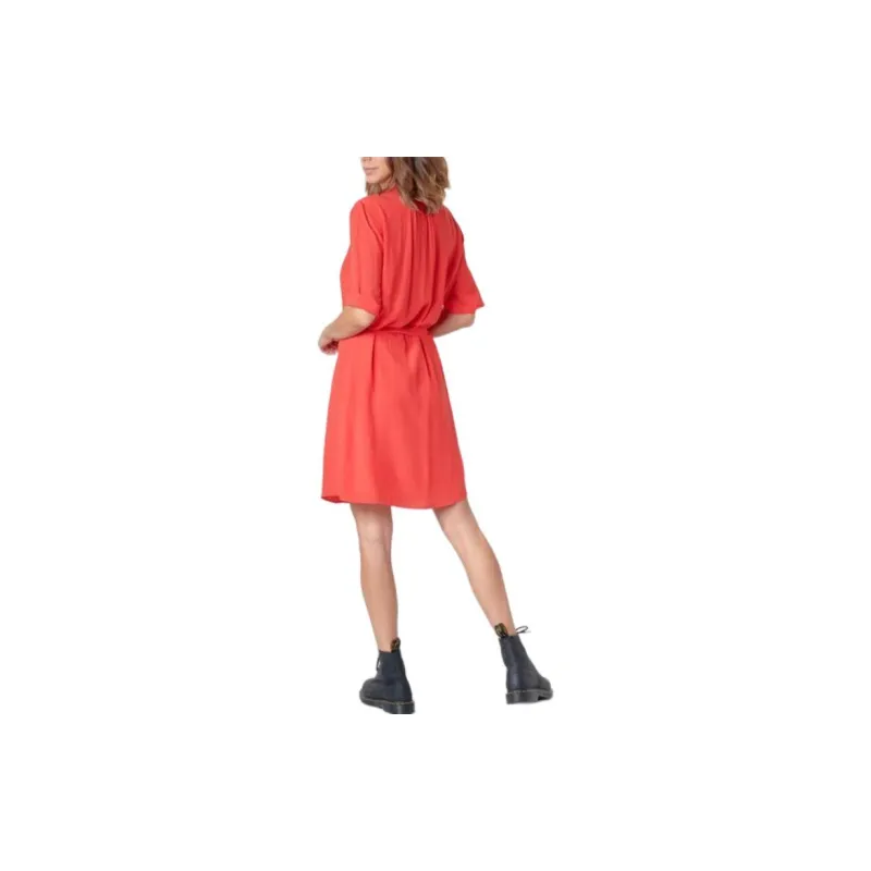IKKS PARIS Short Sleeved Dress Women's Orange-2