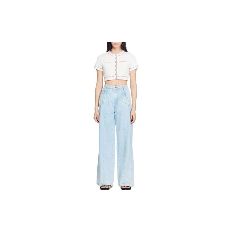 Sandro Regular T Shirt Women's White-1