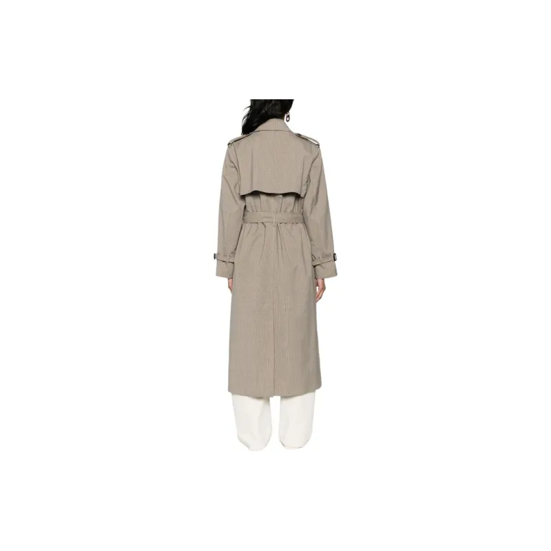 TOTEME Houndstooth Trench Coat-4