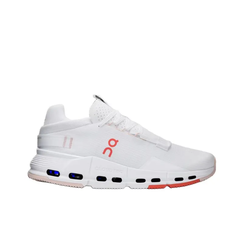 On Cloudnova 2 Anti Slip Wear Resistant Low Top Running Shoes Men's White-1