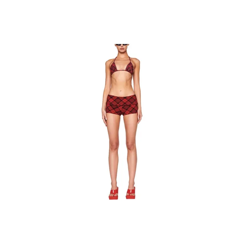I.AM.GIA MARTINA BIKINI TOP Bikini Women's Red Gingham/Red Plaid-2
