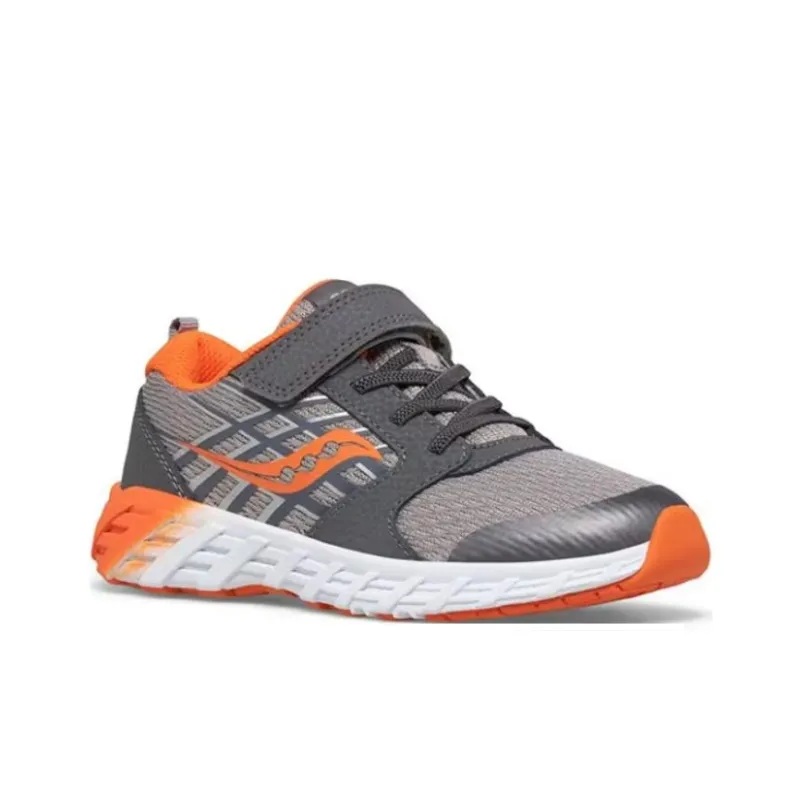 saucony Wind 2.0 A/C Big Kid 'Grey Orange'-1