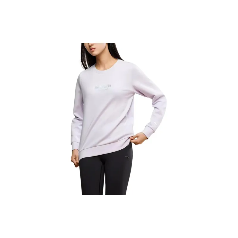 Anta Variety Training Collection Sweatshirt Women's Shimmer Purple-4