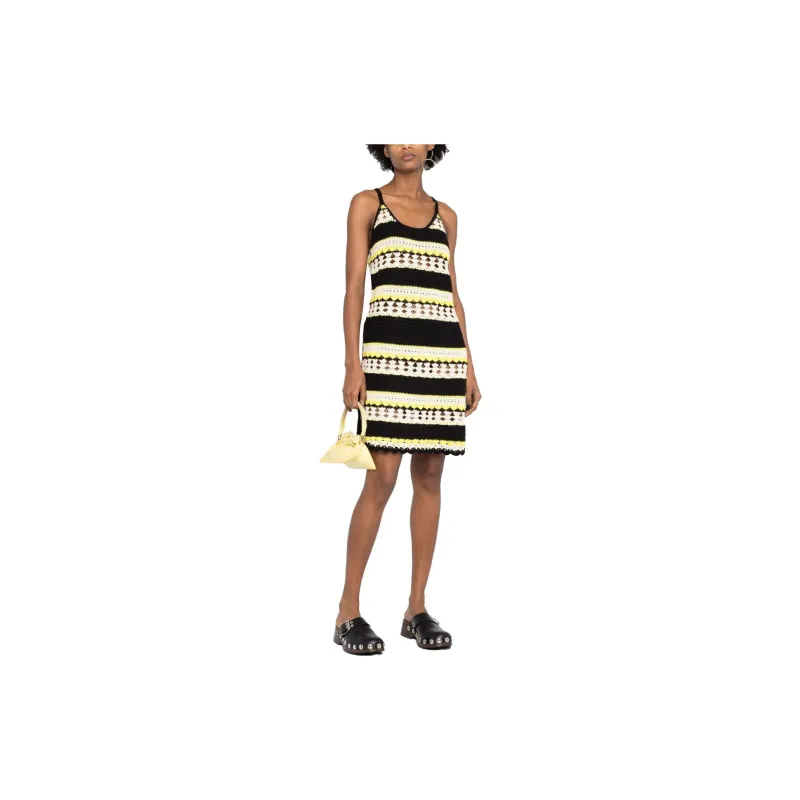 GANNI Crochet Slip Dress-4