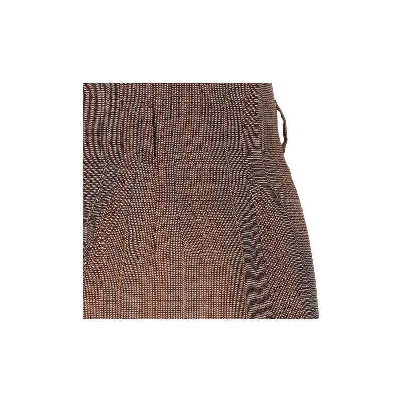 PRADA High Waist Flared Shorts-6