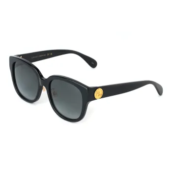 GUCCI Irregular Shape Sunglasses Unisex Black