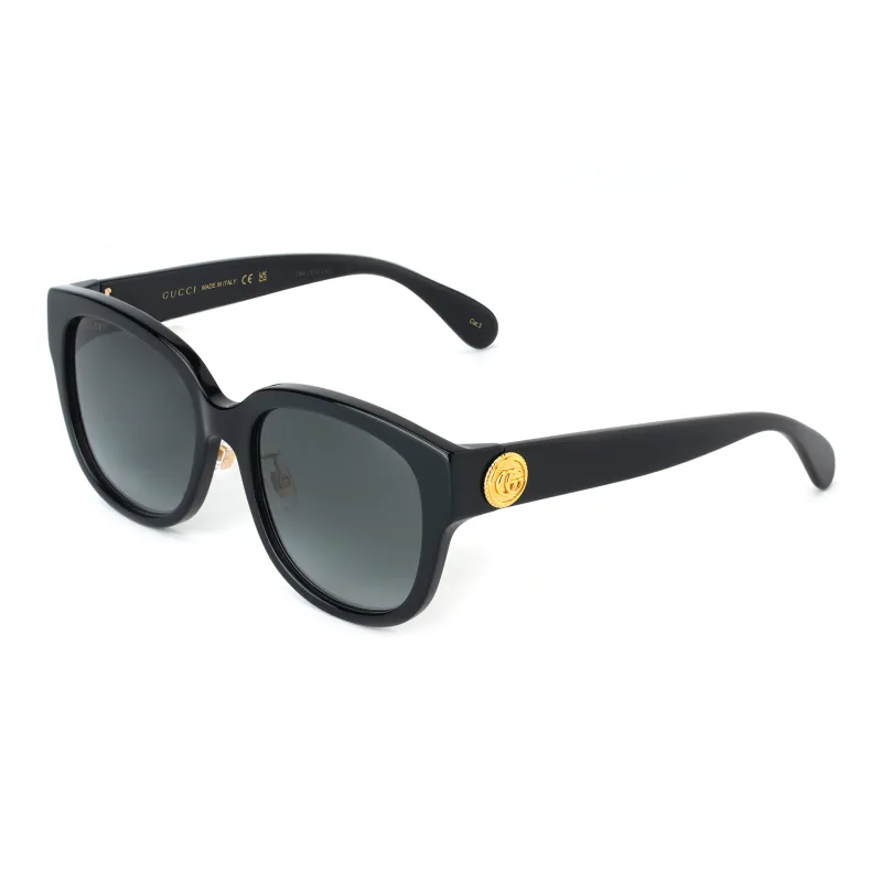 GUCCI Irregular Shape Sunglasses Unisex Black-0