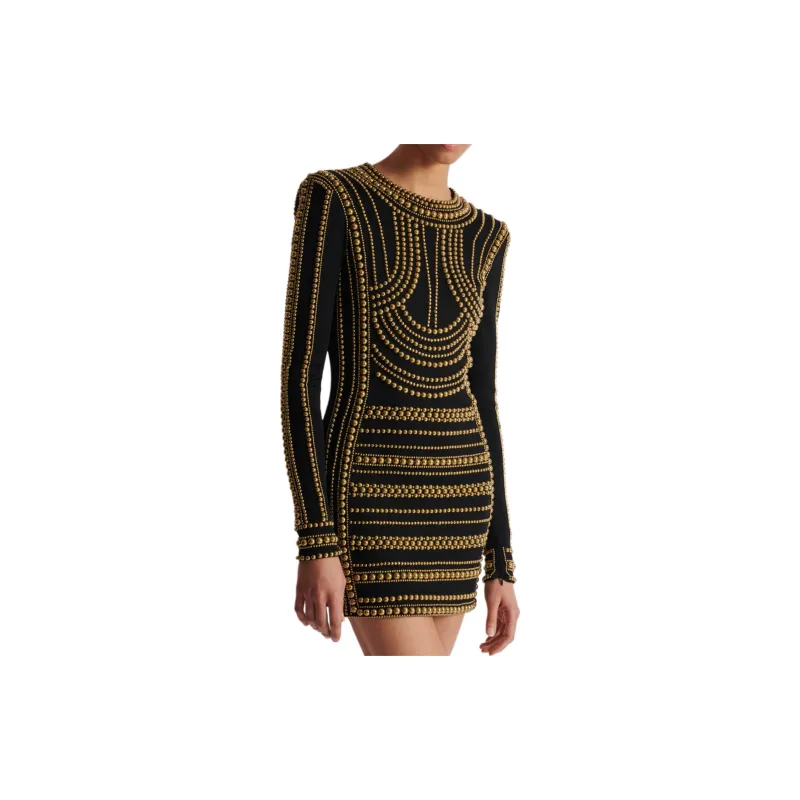 BALMAIN Bead embroidered Dress-5
